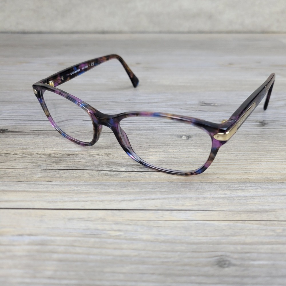 Coach Eyeglass Frames HC 6065 5288 Confetti Purple Women 51-17-135